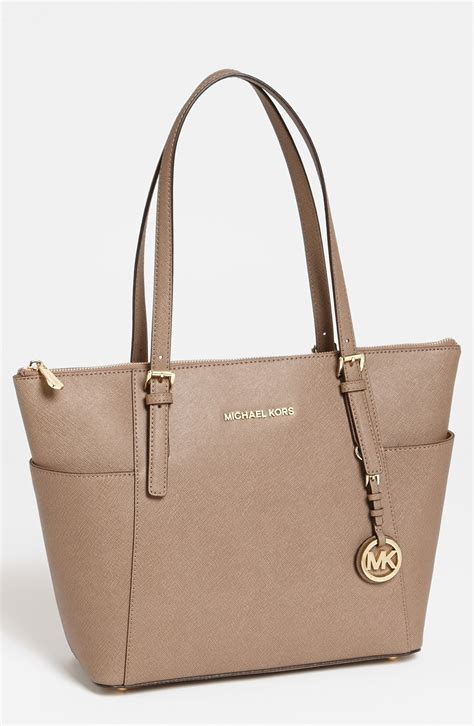 michael kors top zip tote dark khaki|michael kors large travel tote.